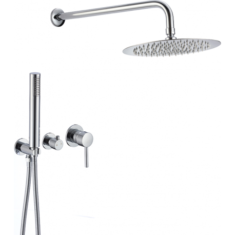 Douche encastrable monocommande chromé